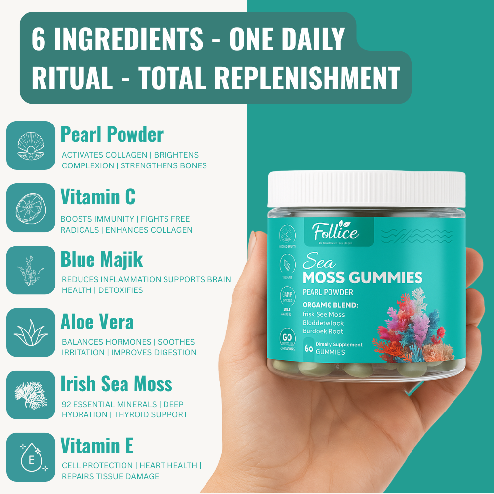 Sea Moss Gummies - Hair, Skin & Nails Vitamins