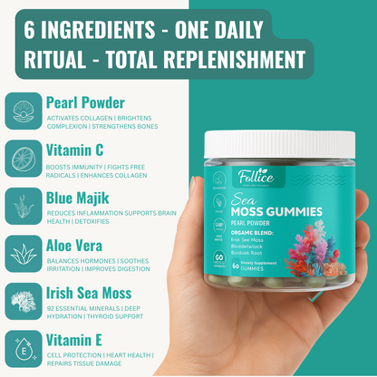 Sea Moss Gummies - Hair, Skin & Nails Vitamins